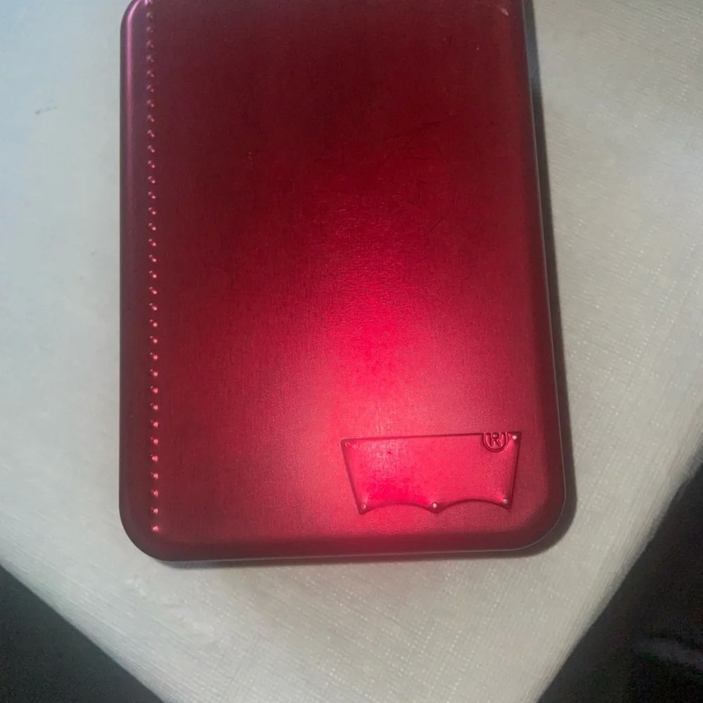 Nwt Levi’s Men’s Black Leather Wallet Magnetic W License Protection Clear W Box
